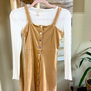 Forever 21 Button Up Dress and Under Shirt Set